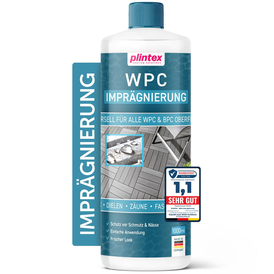 Plintex WPC Imprägnierung 1L farblos – Flasche Hauptbild