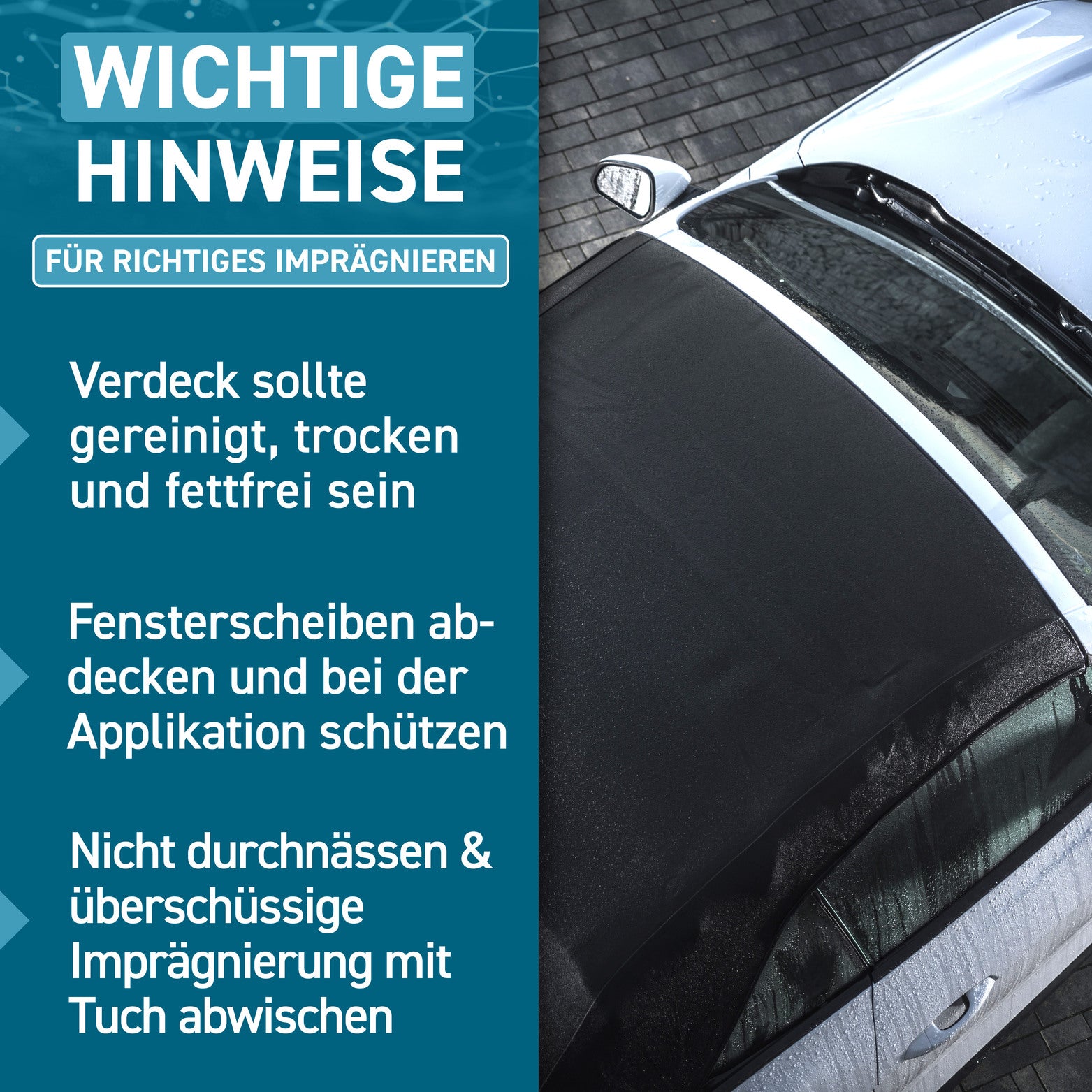 Cabrio Verdeck Imprägnierung – Stoff & Vinyl