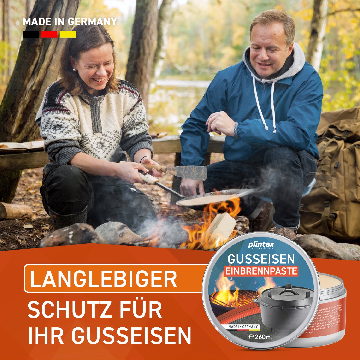 Einbrennpaste mit Traubenkern-Öl