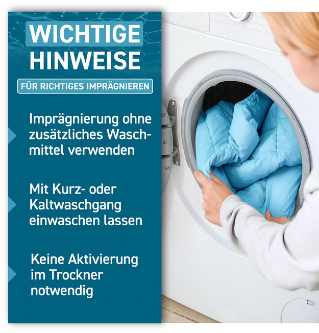 Pferdedecken Wash-In Imprägnierung – Waschmaschine