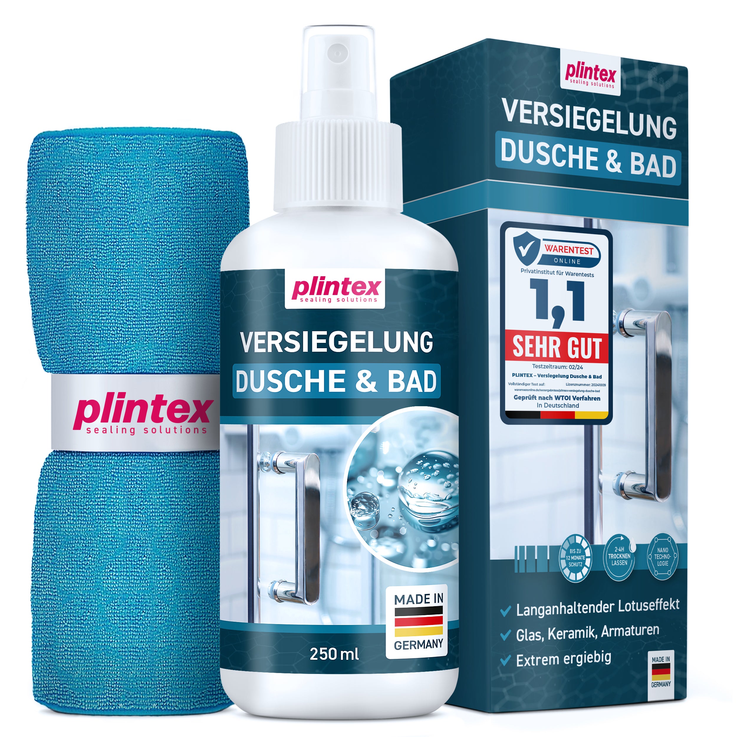 Duschglas-Versiegelung für Dusche & Bad