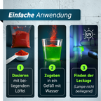 PLINTEX® Uranin Färbemittel 100g zur Leckageortung inkl. Dosierlöffel