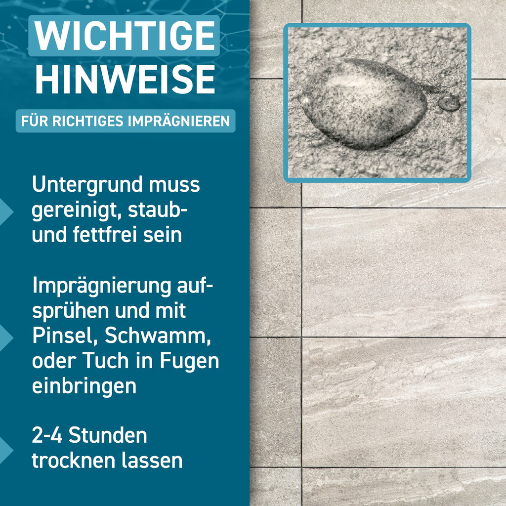 Fugen- und Fliesen Imprägnierung