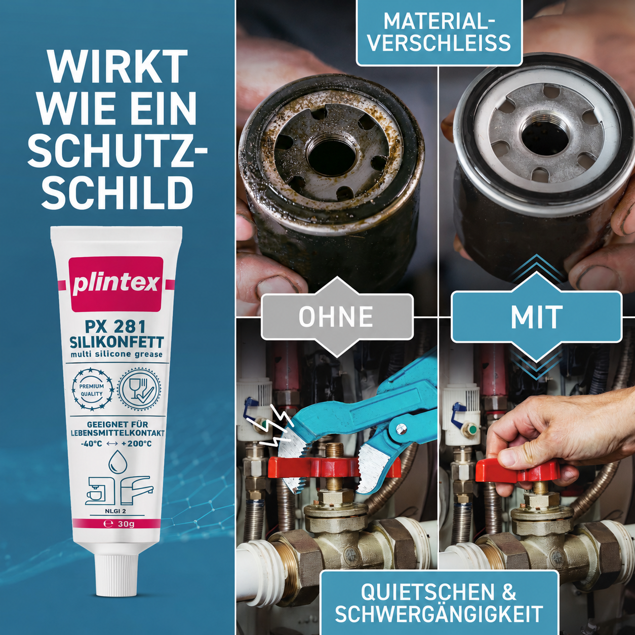 Silikonfett für Kaffeevollautomaten ohne Bürstenset